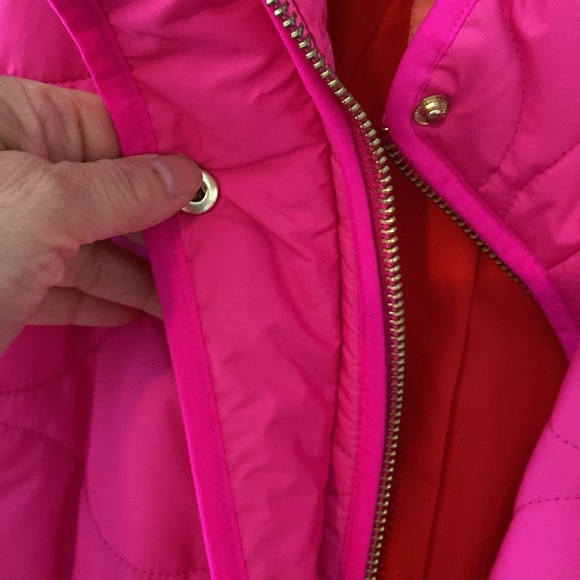 Like new !!!! J crew pink puffer - Picture 5 of 8